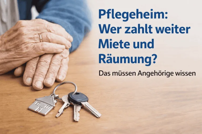 Ratgeber zu Wohnungsauflösung Pflegeheim: Wer zahlt wirklich?